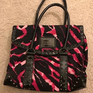 Betsey Johnson Pink Zebra Bag